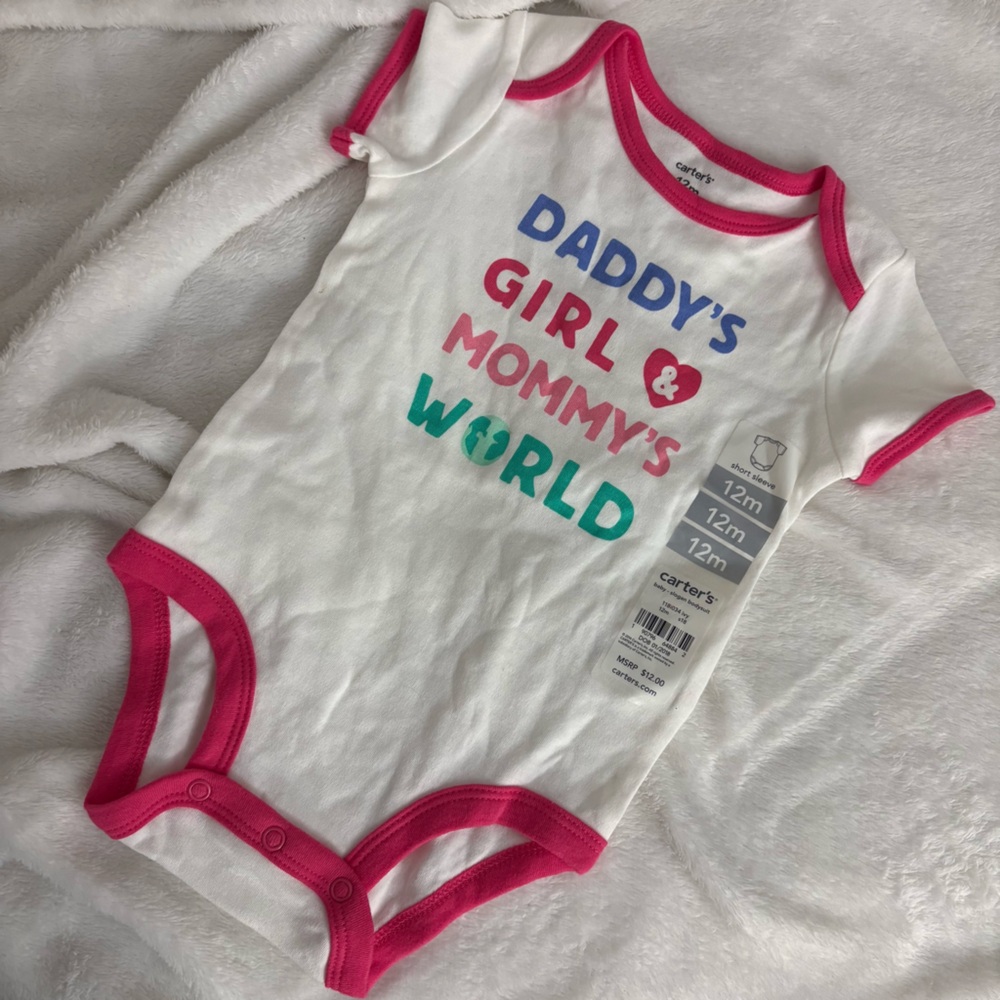 White and Pink Kids One Piece